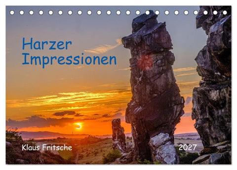 Harzer Impressionen - Natur, Kultur und Geschichte (Tischkalender 2027 DIN A5 quer), CALVENDO Monatskalender