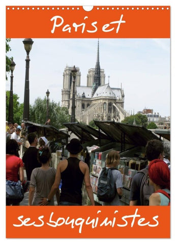 Paris et ses bouquinistes (Calendrier mural 2027 DIN A3 horizontal), CALVENDO calendrier mensuel