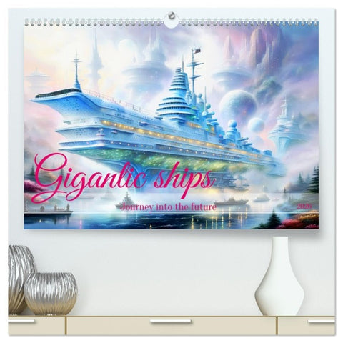 Gigantic ships - Journey into the future (High Quality Premium Wall Calendar 2026 DIN A2 landscape),CALVENDO 12 Month Wall Calendar