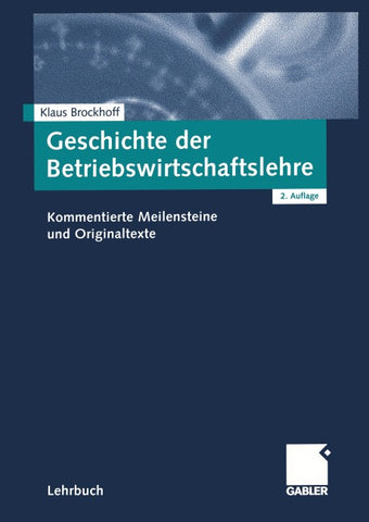 Geschichte der Betriebswirtschaftslehre