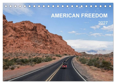 American Freedom (Tischkalender 2027 DIN A5 quer), CALVENDO Monatskalender