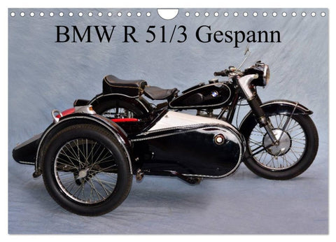 BMW R 51/3 Gespann (Wandkalender 2027 DIN A4 quer), CALVENDO Monatskalender