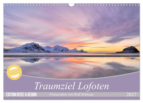 Traumziel Lofoten (Wandkalender 2027 DIN A3 quer), CALVENDO Monatskalender