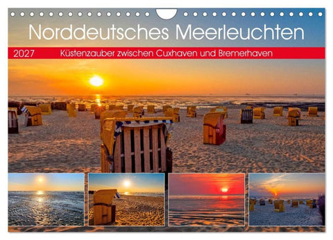 Norddeutsches Meerleuchten (Wandkalender 2027 DIN A4 quer), CALVENDO Monatskalender