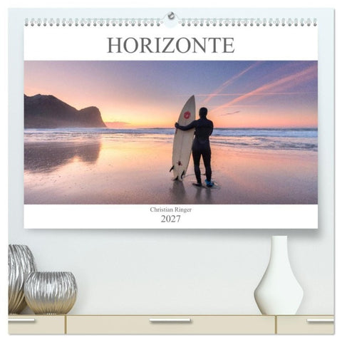 Horizonte (hochwertiger Premium Wandkalender 2027 DIN A2 quer), Kunstdruck in Hochglanz