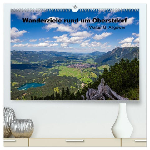 Wanderziele rund um Oberstdorf (hochwertiger Premium Wandkalender 2026 DIN A2 quer), Kunstdruck in Hochglanz
