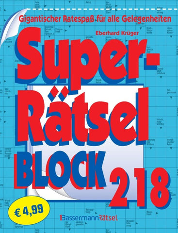 Superrätselblock 218 (5 Exemplare à 4,99 €)