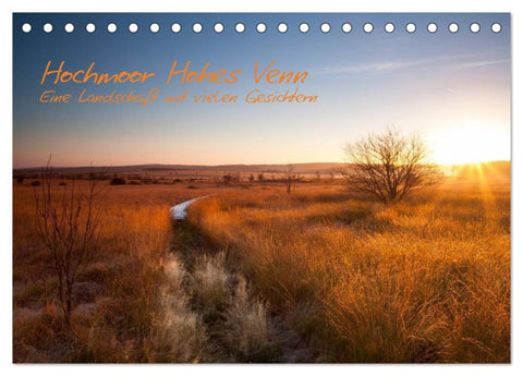 Hochmoor Hohes Venn (Tischkalender 2026 DIN A5 quer), CALVENDO Monatskalender