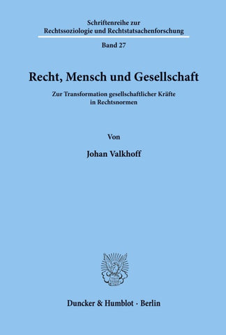 Recht, Mensch und Gesellschaft.