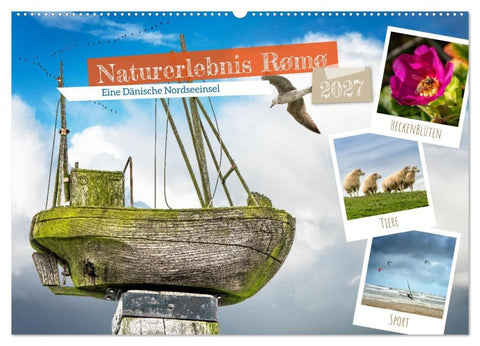 Naturerlebnis Rømø (Wandkalender 2027 DIN A2 quer), CALVENDO Monatskalender