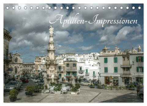 Apulien - Impressionen (Tischkalender 2027 DIN A5 quer), CALVENDO Monatskalender
