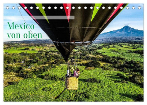 Mexico von oben (Tischkalender 2027 DIN A5 quer), CALVENDO Monatskalender