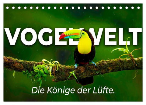 Vogelwelt - Die Könige der Lüfte. (Tischkalender 2027 DIN A5 quer), CALVENDO Monatskalender