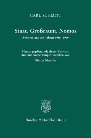 Staat, Großraum, Nomos.