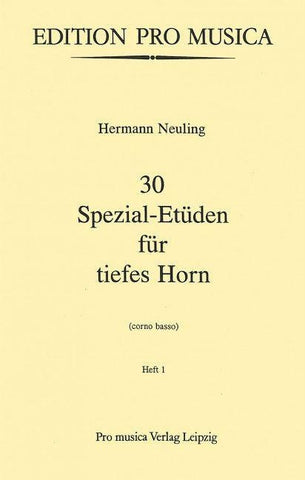 30 Spezial-Etüden für tiefes Horn
