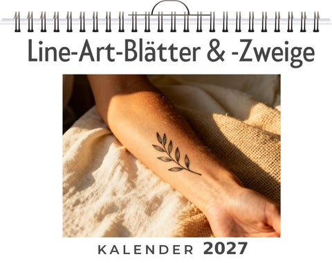 Line-Art-Blätter & -Zweige