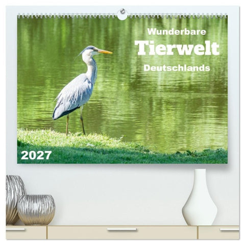Wunderbare Tierwelt Deutschlands (hochwertiger Premium Wandkalender 2027 DIN A2 quer), Kunstdruck in Hochglanz