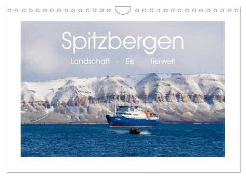 Spitzbergen - Landschaft - Eis - Tierwelt (Wandkalender 2026 DIN A4 quer), CALVENDO Monatskalender
