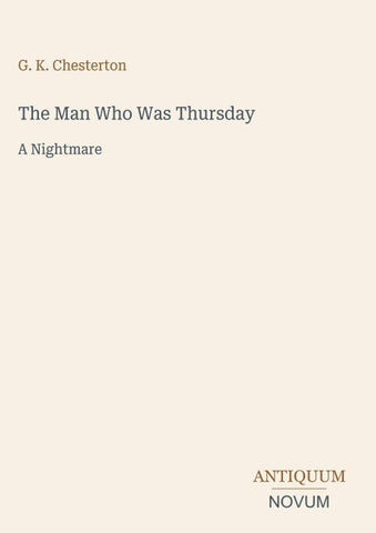 The Man Who Was Thursday