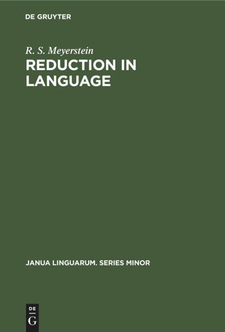 Reduction in Language