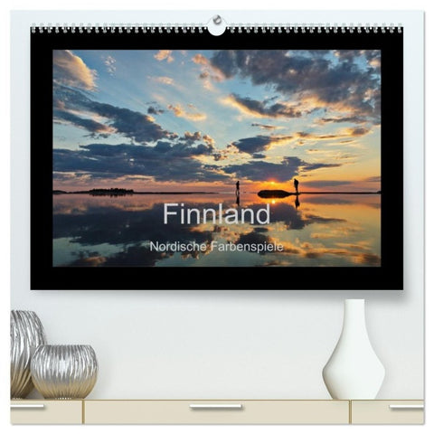 Finnland - Nordische Farbenspiele (hochwertiger Premium Wandkalender 2027 DIN A2 quer), Kunstdruck in Hochglanz