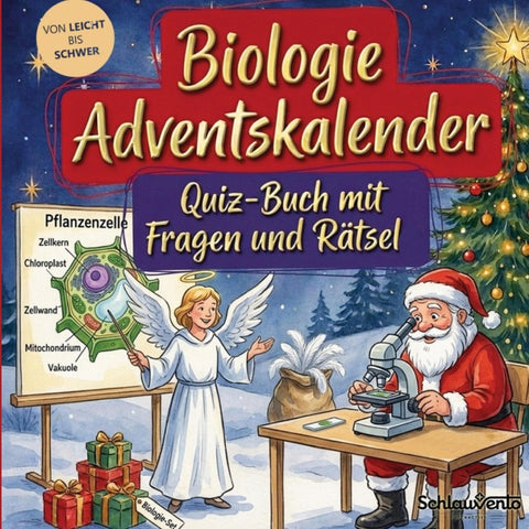 Biologie-Adventskalender: Quiz-Buch mit Fragen und Rätsel