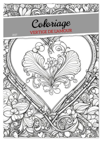 Coloriage (Calendrier mural 2027 DIN A4 horizontal), CALVENDO calendrier mensuel