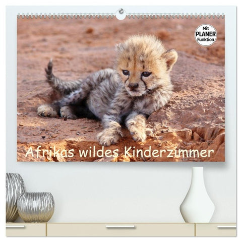 Afrikas wildes Kinderzimmer (hochwertiger Premium Wandkalender 2027 DIN A2 quer), Kunstdruck in Hochglanz