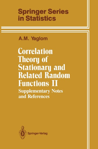 Correlation Theory of Stationary and Related Random Functions