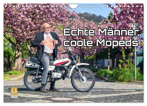 Echte Männer, coole Mopeds (Wandkalender 2027 DIN A4 quer), CALVENDO Monatskalender