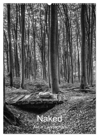 Naked: Akt + Landschaft (Wandkalender 2027 DIN A2 hoch), CALVENDO Monatskalender