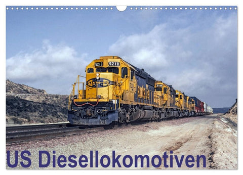 US Diesellokomotiven (Wandkalender 2026 DIN A3 quer), CALVENDO Monatskalender
