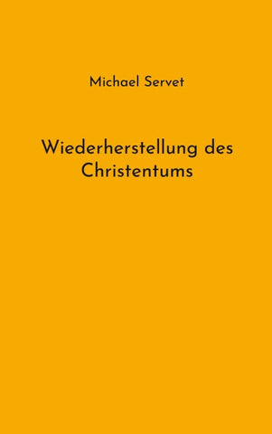Wiederherstellung des Christentums
