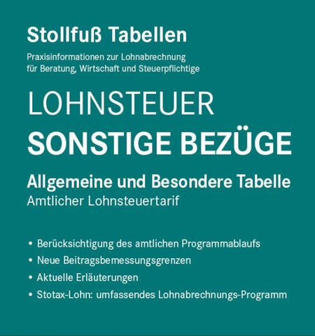 Tabelle, Lohnsteuer 2026 Sonstige Bezüge Sonderausgabe Juli