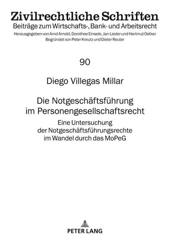 Die Notgeschäftsführung im Personengesellschaftsrecht