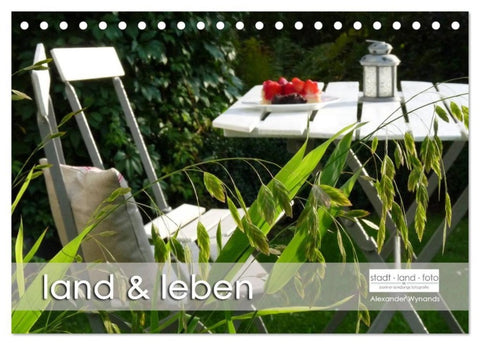 land und leben (Tischkalender 2027 DIN A5 quer), CALVENDO Monatskalender