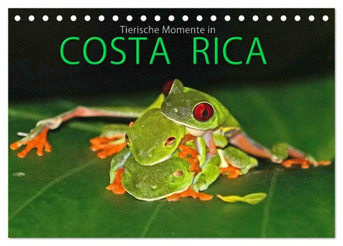 COSTA RICA - Tierische Momente (Tischkalender 2027 DIN A5 quer), CALVENDO Monatskalender