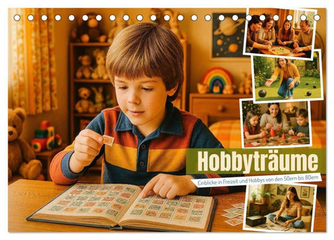 Hobbyträume - Einblicke in Freizeit und Hobbys von den 50ern bis 80ern (Tischkalender 2027 DIN A5 quer), CALVENDO Monatskalender