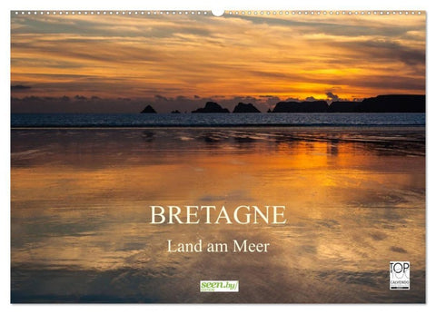 Bretagne - Land am Meer (Wandkalender 2027 DIN A2 quer), CALVENDO Monatskalender