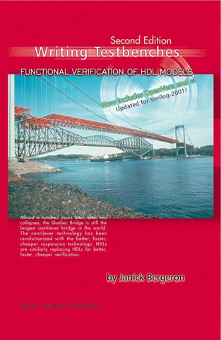 Writing Testbenches: Functional Verification of HDL Models
