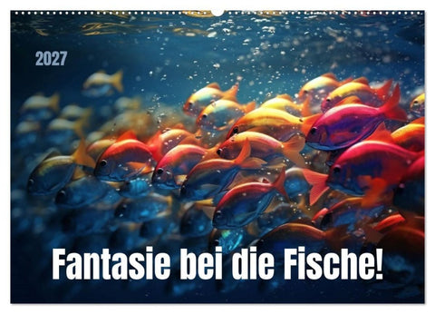 Fantasie bei die Fische! (Wandkalender 2027 DIN A2 quer), CALVENDO Monatskalender