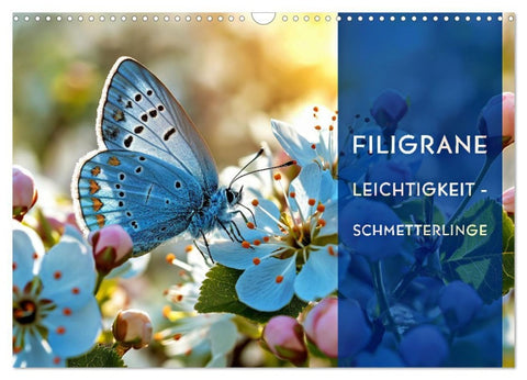 Filigrane Leichtigkeit - Schmetterlinge (Wandkalender 2027 DIN A3 quer), CALVENDO Monatskalender