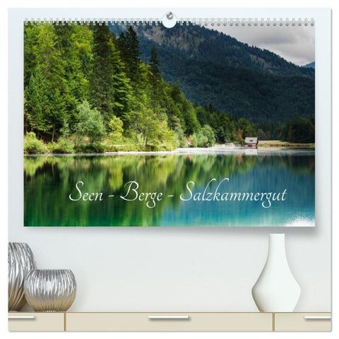 Seen - Berge - Salzkammergut (hochwertiger Premium Wandkalender 2027 DIN A2 quer), Kunstdruck in Hochglanz