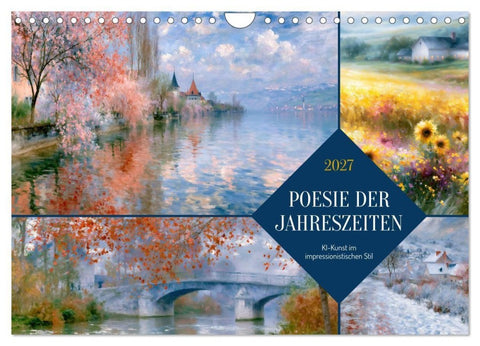 Poesie der Jahreszeiten (Wandkalender 2027 DIN A4 quer), CALVENDO Monatskalender