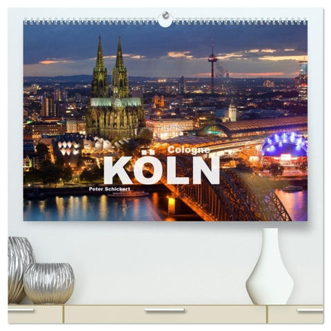 Cologne - Köln (hochwertiger Premium Wandkalender 2027 DIN A2 quer), Kunstdruck in Hochglanz