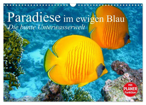 Paradiese im ewigen Blau. Die bunte Unterwasserwelt (Wandkalender 2027 DIN A3 quer), CALVENDO Monatskalender