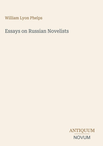 Essays on Russian Novelists