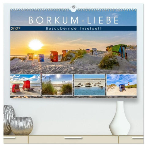 BORKUM-LIEBE (hochwertiger Premium Wandkalender 2027 DIN A2 quer), Kunstdruck in Hochglanz