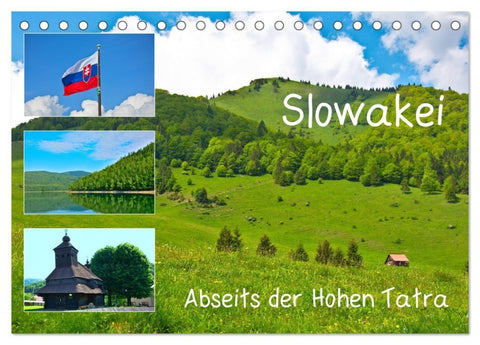 Slowakei - Abseits der Hohen Tatra (Tischkalender 2027 DIN A5 quer), CALVENDO Monatskalender