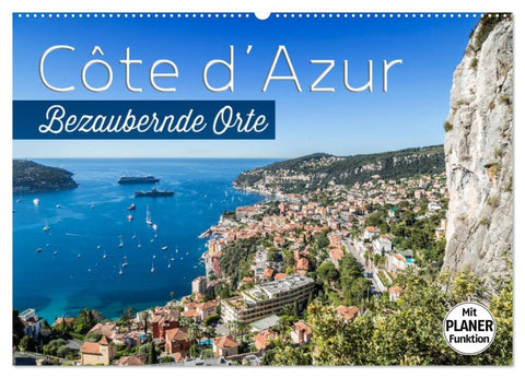 CÔTE D’AZUR Bezaubernde Orte (Wandkalender 2026 DIN A2 quer), CALVENDO Monatskalender